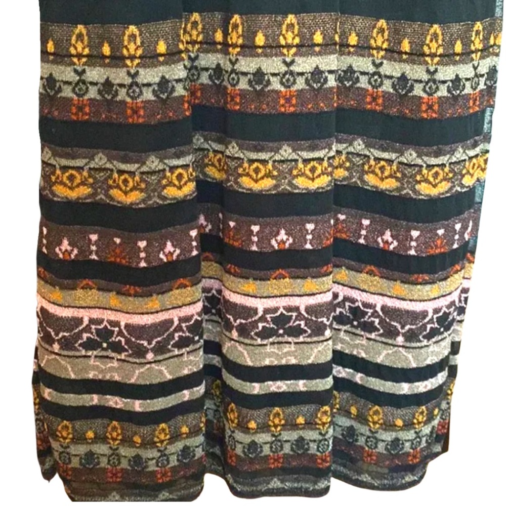 MISSONI VALENTINO S.P.A. MULTICOLOR LUREX JACQUARD KNIT DRESS SZ 10, SCOOP NECK - Picture 9 of 13